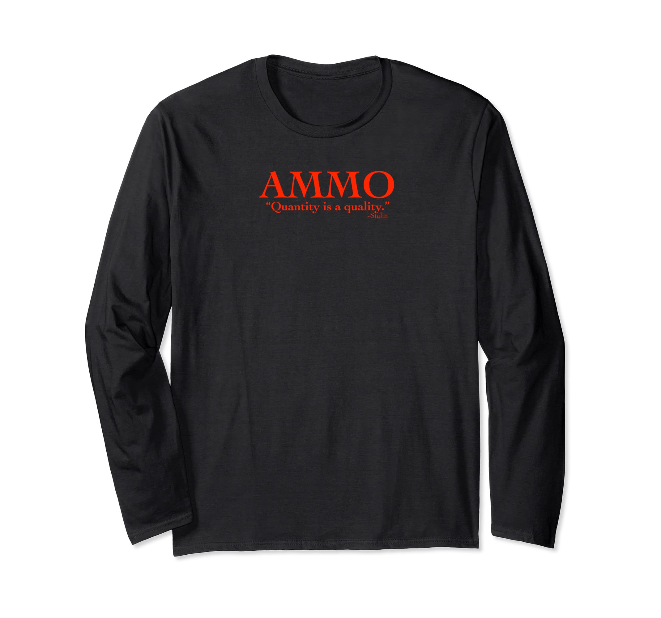 Amazon.co.jp: AMMO、数量は品質です 長袖Tシャツ : Clothing, Shoes